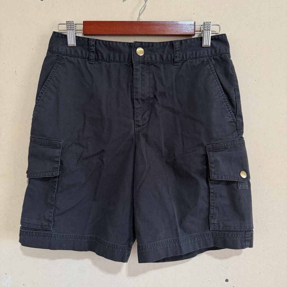 Lauren Ralph Lauren Black Utility Cargo Shorts Gorpcore Outdoor Size 4